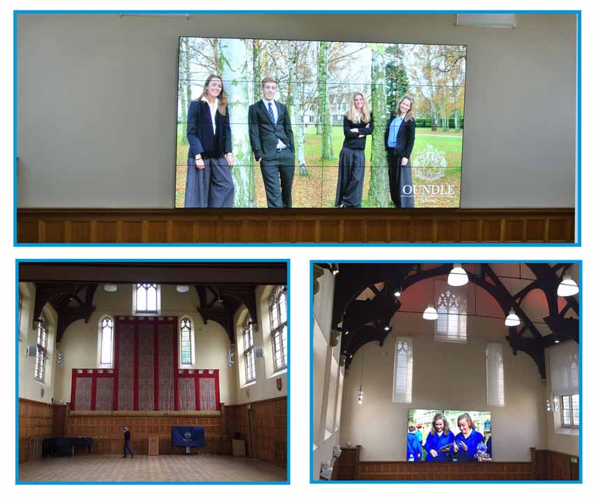 Video Wall at Oundle School